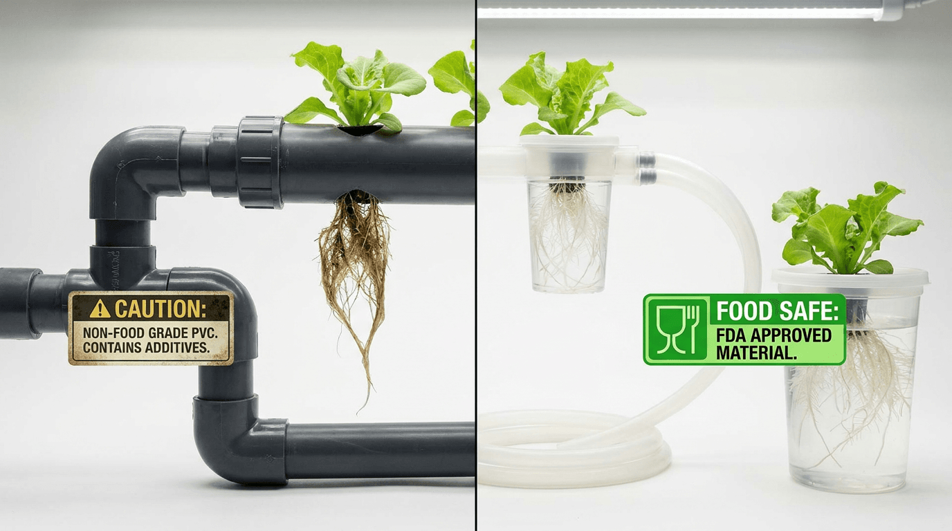 PVC vs. Food-Grade Plastic: What is Safe for Hydroponics?