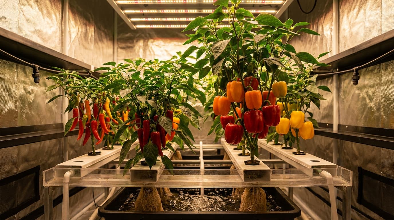 Peppers and Chilies in Hydroponics: Heat Up Your Indoor Garden
