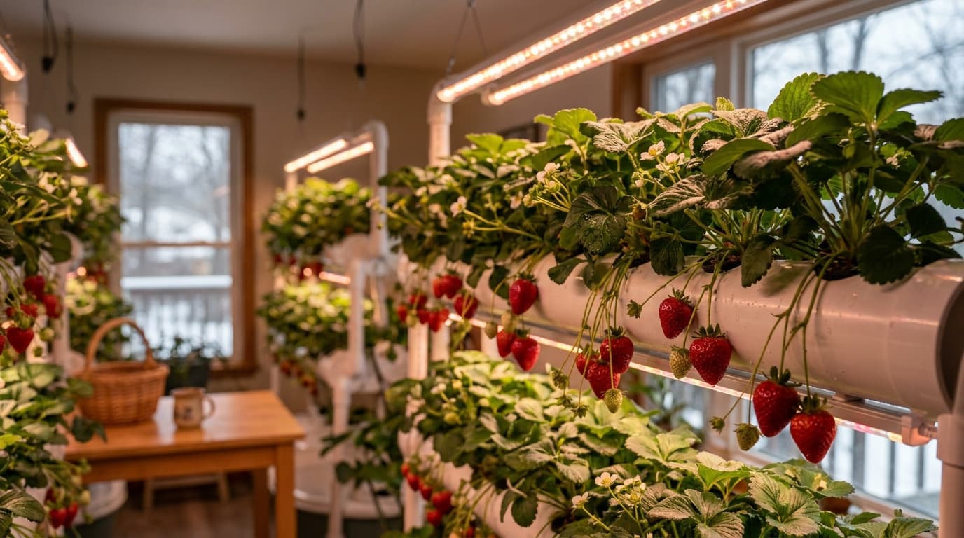 How to Grow Hydroponic Strawberries All Year Round
