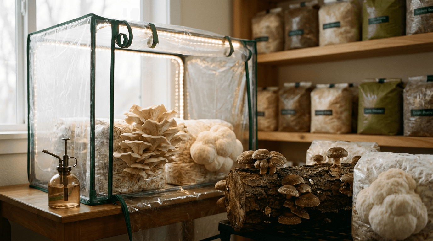 How to Grow Gourmet Mushrooms Indoors (Hydroponic Style)