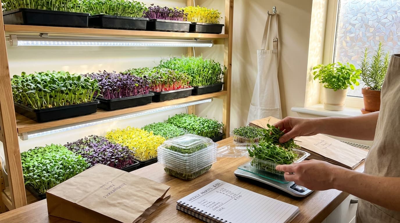 Growing Microgreens at Home: A Beginner's Profit Guide